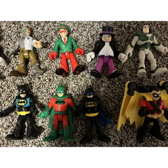 Imaginext Marvel & DC Mix Lot Of 11 Figures. Batman, Joker, Buzz, Robin - Picture 3 of 6